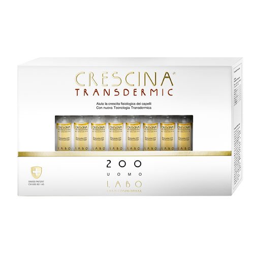 Labo Crescina Transdermic Ri-Crescita 200 Anticaída para el cabello de hombre 20 ampollas