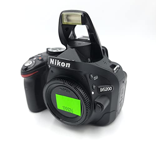 Nikon D5200 SLR-Digitalkamera (24,1 Megapixel, 7,6 cm (3 Zoll) TFT-Display, Full HD, HDMI) nur Gehäuse schwarz