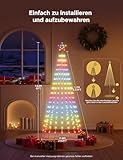 Govee Christmas Cone Tree Lights, 1.82m 316 LEDs RGBIC String Lights with Smart App Control, 82+ Scene Modes, IP67 Waterproof Holiday Decor for Halloween & Christmas, Music Sync, White - Image 8