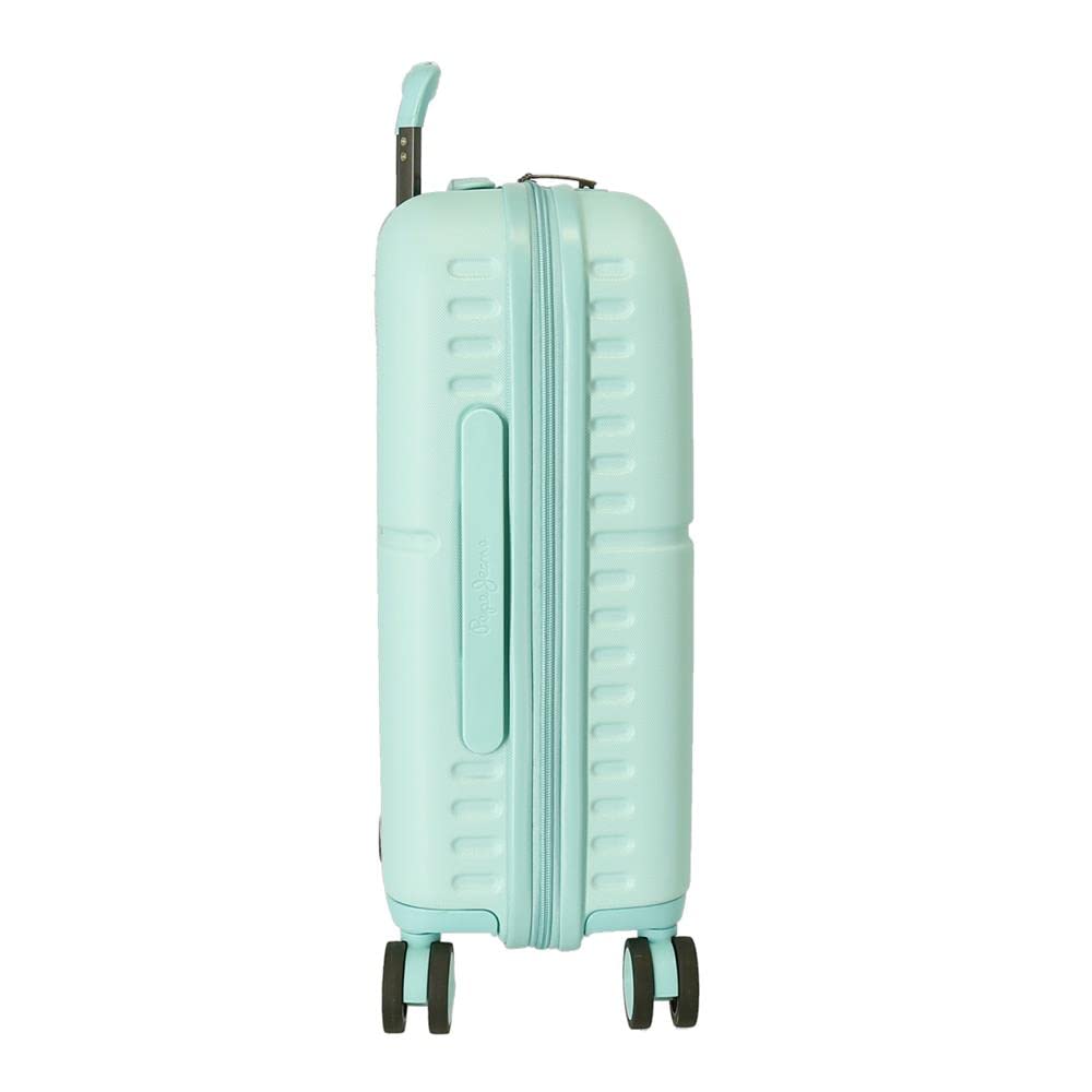 Pepe Jeans Chest Kabinenkoffer, blau, 40 x 55 x 20 cm, Harter ABS-Kunststoff, integrierter TSA-Verschluss, 37 l, 3,22 kg, 7 Doppelräder, Handgepäck
