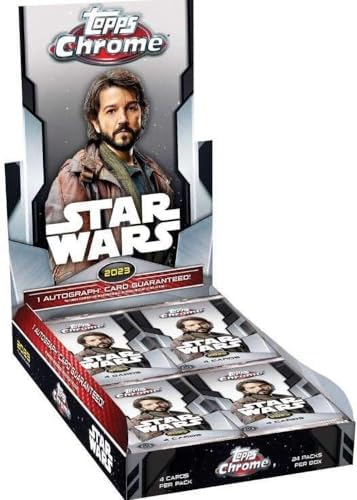 2023 Topps Star Wars Chrome Trading Card Hobby Box 1 Autograph Per Box - View 3