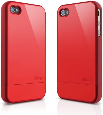 elago S4 Glide Case for Black Version AT&T, Sprint and Verizon iPhone 4/4S(Not for White iPhone) - ECO Pack (Extream Hot Red)