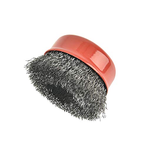 Aain Escova de arame AA017, escova de arame frisado de 7,62 cm para trituradores, 5/8