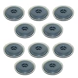 10x Gummistopfen 40 mm N90964902, Unterbodenstopfen wasserdicht, Karosserie Stopfen für Chassis & Kofferraum, kompatibel mit Audi VW Seat Skoda, Grau