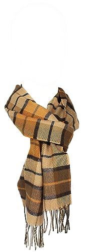 Bufanda de lana Red Fox para proteger el cuello del frío con estilo plaid 3