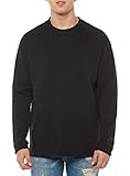 805140-010 NIKE M NSW TCH FLC CRW LS Camiseta de Manga Larga, Hombre, Negro (Black/Black), XL