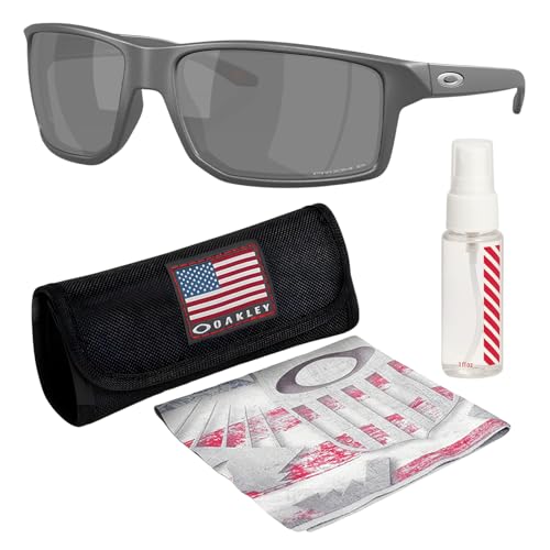 Oakley OO9470 Gibston Xl Frame – Polarized Lens Rectangle Shape Sunglasses with Official Eyewear Kit Bundle