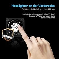 ELUTENG 40mm USB Lüfter 5V Klein Mini mit L/M/H 3 Einstellbare Geschwindigkeit, USB PC Computer Ventilator Lüfter 4cm Gehäuselüfter für Laptop/PS4 /TV Box/AV Schrank/Router – Ansicht 5