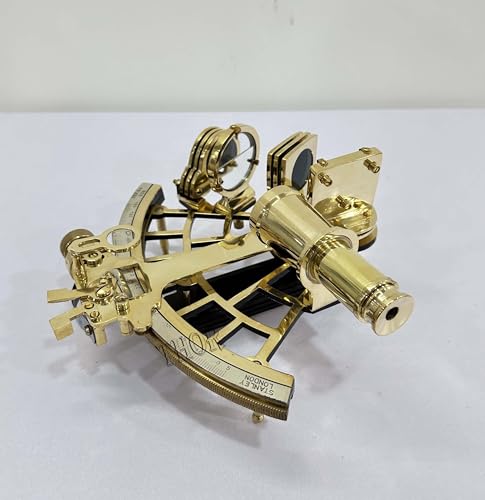 Brass Marine Navigation Sextant Large Brass Sextant 9