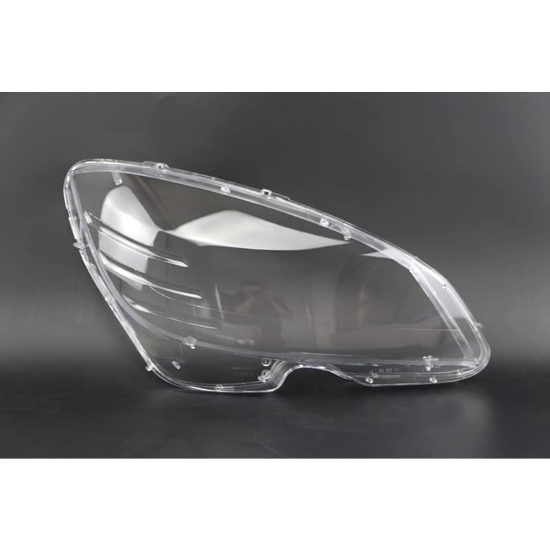 Couvercle de phare pour Benz Classe C W204 2007-2010 en verre transparent