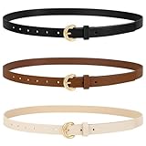 【Style & Occasions】La ceinture pour femmes peut être portée avec de nombreuses tenues différentes, vous ajoutez une de ces ceintures minces pour femmes à peu près n'importe quelle tenue, elle élèvera instantanément votre tenue . La ceinture mince femme avec boucle dorée ne va pas seulement avec vos vêtements décontractés quotidiens, mais fonctionne également pour Halloween, festivals de musique, carnavals, plages, fêtes d'anniversaire, soirée entre filles et plus encore.