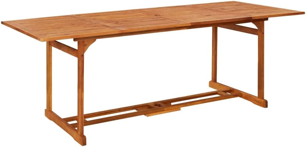 Patio Dining Table,Outdoor Patio Table, Farmhouse Rustic Table,Garden Table, Outdoor Patio Furniture,Balcony Table,forDeck,Porch,Backyard,70.9"x35.4"x29.5" Solid Acacia Wood