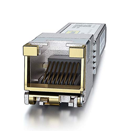 Image of 10Gtek 10GBase-T SFP+ to RJ-45 Transceiver, 10Gbe Copper, CAT.6a, Up to 30m, Intel E10GSFPT, TP-Link TL-SM5310-T Compatible