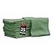 Auto-Mechanic Shop towels, Rags by Nabob Wipers 100% Cotton Commercial Grade Perfect for your Home Garage & Auto (14x14 inches, 25 Pack, (Green)