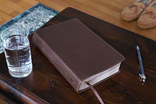 Image of NIV, Foundation Study Bible, Leathersoft, Brown, Red Letter