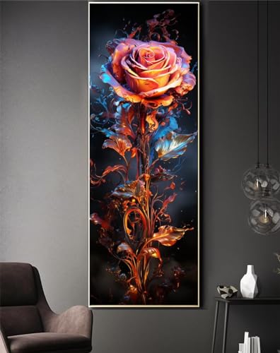 Tableau diamant 5D rose XXL pour calmer l'anxiété