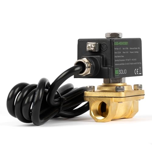 Électrovanne antidéflagrante laiton 1/2 24V U.S. Solid pour sécurité premium - 5