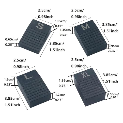 TUOREN Guitar Floating Tremolo Set Up Blocks Slider and Tremolo Bridge Shim Compatible with Floyd Rose Electric Guitar Accessories, Guitar Luthier Tool Set 1/4" - 3/4" by TUOREN - Image 5