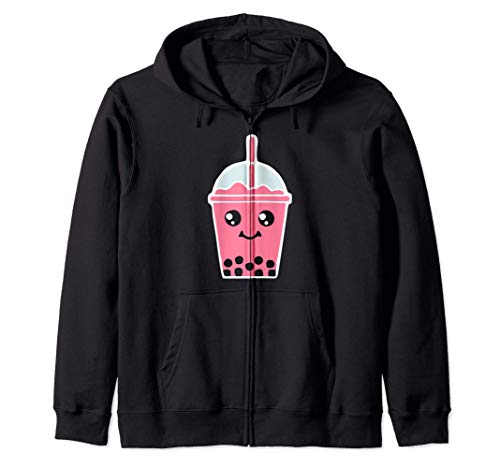Té De Burbujas Boba Leche Amante Del Té Lindo Anime Sudadera con Capucha