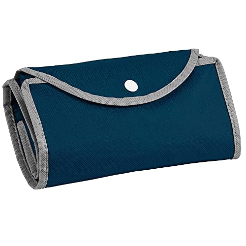 Sacola Ecobag em TNT Premium Dobrável 40x45cm Davos TopGet (Azul)