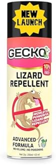 Gecko Herbal Lizard Repellent Spray | India’s First Aerosol-Based Solution | Eco-Friendly, Biodegradable & Completely Herbal | Chemical-Free & Non-Irritating Formula | (15 Days Protection) | 220 ML