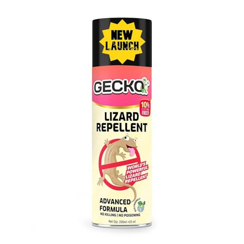 Gecko Herbal Lizard Repellent Spray | India’s First Aerosol-Based Solution | Eco-Friendly, Biodegradable & Completely Herbal | Chemical-Free & Non-Irritating Formula | (15 Days Protection) | 220 ML