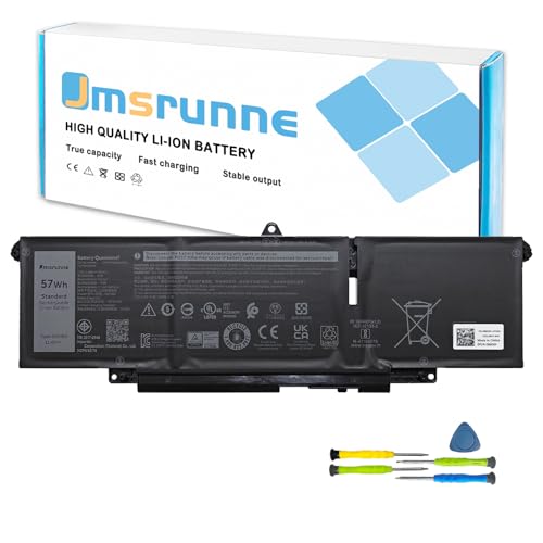 Image of 57Wh 66DWX Laptop Battery Replacement for Dell Latitude 7440 7450 7340 7350 7640 7650 Series Notebook WW8N8 0JNYT4 JNYT4 0047T0 047T0 0CTJJ6 CTJJ6 0V0W55 V0W55 FH97R 00HYH8 0HYH8 086D0Y 86D0Y