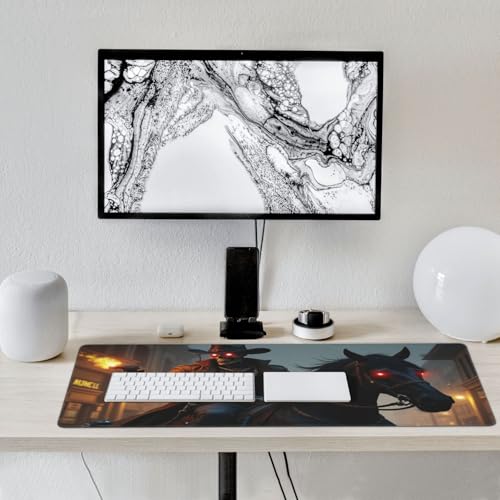 Sous-main de bureau cowboy gothique pour ordinateur et clavier - 6