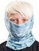 Aqua Design Kids Neck Gaiter: Six Boys Girls Child Sizes: Youth Cooling Camo UPF 50+ Face Mask: Aqua Sky Size Small