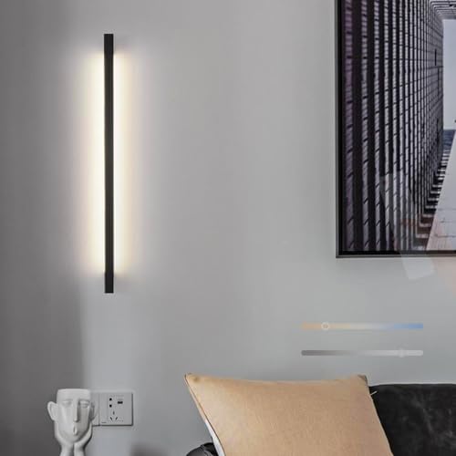 Lámpara de pared LED regulable 2700K-6500K con mando para iluminación lineal