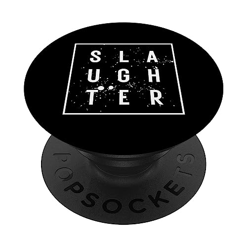 SLAUGHTER Last Name SLAUGHTER Wedding Day Family Reunion PopSockets Swappable PopGrip, Black