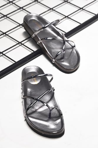 Image of Comfortable Shiny Slip on Flats Sandals Light Weight Trendy Party flats For Women & Girls