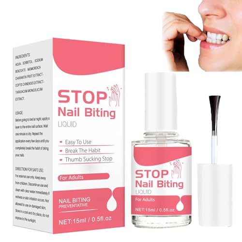 Anti Nail Biting Polish, Quick Drying, Clear, Bitter Taste