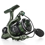 KastKing Spartacus II Spinning Reel – Sealed Carbon Fiber 22LBs Max Drag – 7+1 Stainless BB for Saltwater&Freshwater – 5.2:1 Gear Ratio – Size 500&1000 Perfect for Ice Fishing