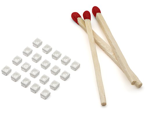 Oznium 20 Pieces Of Plcc-2 Surface Mount Leds, 3528 Size Smd Smt Led - Uv #TOP1