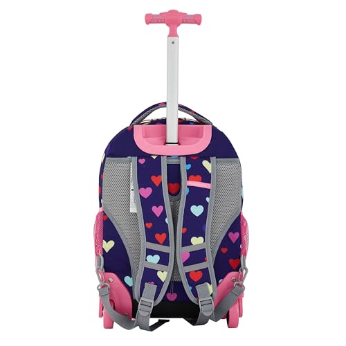 Travelers Club Rolling Backpack Accessories, Heart, 4 Piece Set4