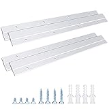 French Cleat Picture Hanger, Aluminum Z Hanger Interlocking Wall Mounting Bracket Hardware Kit Z...