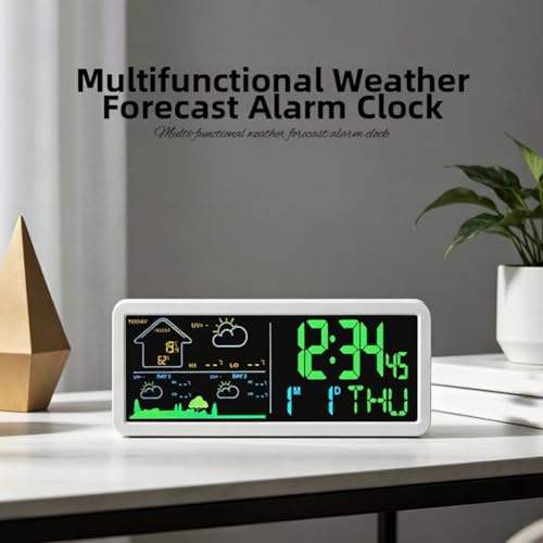 Reloj despertador electrónico con pantalla grande para la oficina en casa 5