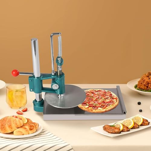 Pizzateigpresse Maschine - Professionelle Konditorei für den privaten und gewerblichen Gebrauch - Vielseitiger Teigroller und -schneider für Pizza, Nudeln und mehr