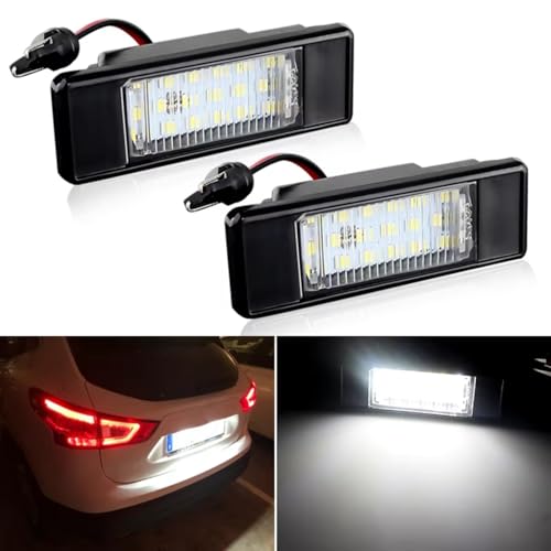 Piloto de matrícula de alta luminosidad para Nissan Qashqai J11, recambio impermeable 2