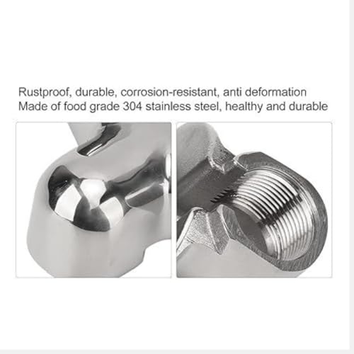 Image of BEAN BLISS Double Shot Spout Connection for Semi-Automatic Coffee Machine Portafilter, Stainless Steel Replacement Spout for Espresso Machines in Cafes,Coffee Shops & Households