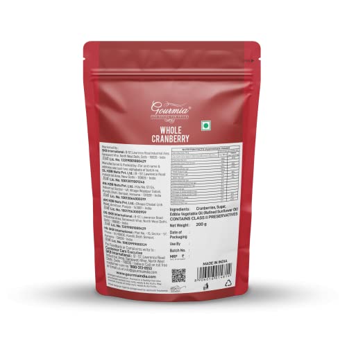 Image of Gourmia Dried Whole Cranberry 200g (Pack of 3)