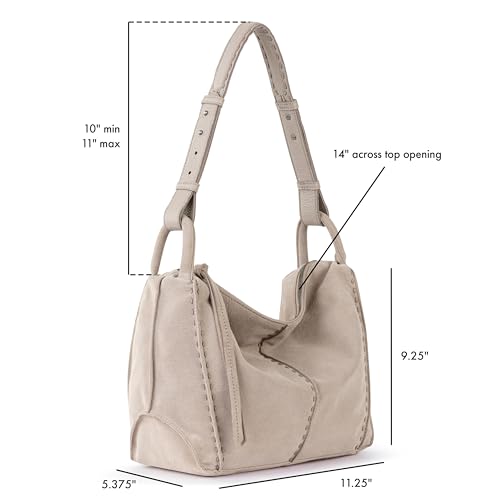 Image of The Sak Los Feliz Hobo Purse - Premium Large Leather Women's Handbag for Everyday & Travel - Durable Purse With Zipper Pocket