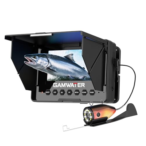 Underwater Fishing Camera, 4.3 Inch LCD Monitor with Infrared Night Vision Light, Portable Fish Finder with 15M Cable,8500mAH Battery, and Upgraded HD Lens for Ice Lake Boat Kayak Fishing,