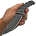 VORTEK Everyday Carry Ultra Smooth One Hand Opening Folding Pocket Knife - Unique Chain Design Blade and Handle - Razor Sharp 7Cr13MoV Stainless Steel Blade