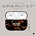 kate spade new york AirPods Pro Protective Case with Keychain Ring - Tortoiseshell, Compatible with AirPods Pro 2nd / 1st Generation