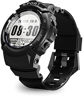 CakCity Sports Digital Watch Waterproof Men's Running Watch Multifunction LED Chronograph for Outdoor Hiking Riding Black Watch,Heart Rate Monitoring, Pedometer
