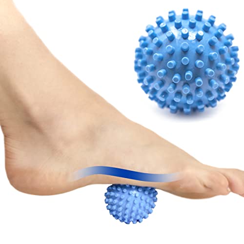 ProStretch Footy Balle de massage texturée à picots pour soulager la douleur ciblée des pieds, fasciite plantaire et thérapie des tissus profonds pour les douleurs musculaires