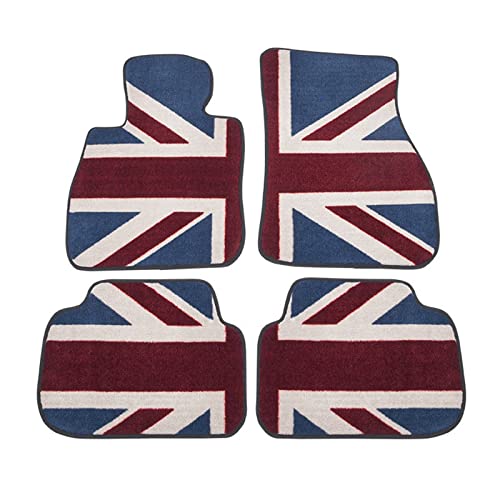 Tapis Mini Cooper F56 F60 R56 anti-glisse bleu pour stopper la saleté sous les pédales