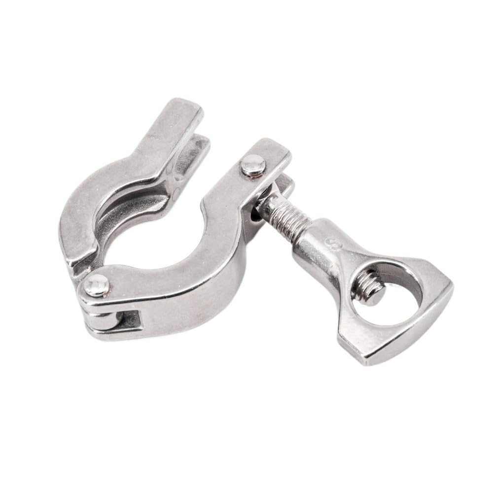 WUUKEPSG K25.4-233.0Mm 0.5"-6" Tri Clamp,Ss 304 Pipe Fitting Connector/1Pc/K64Mm 130G